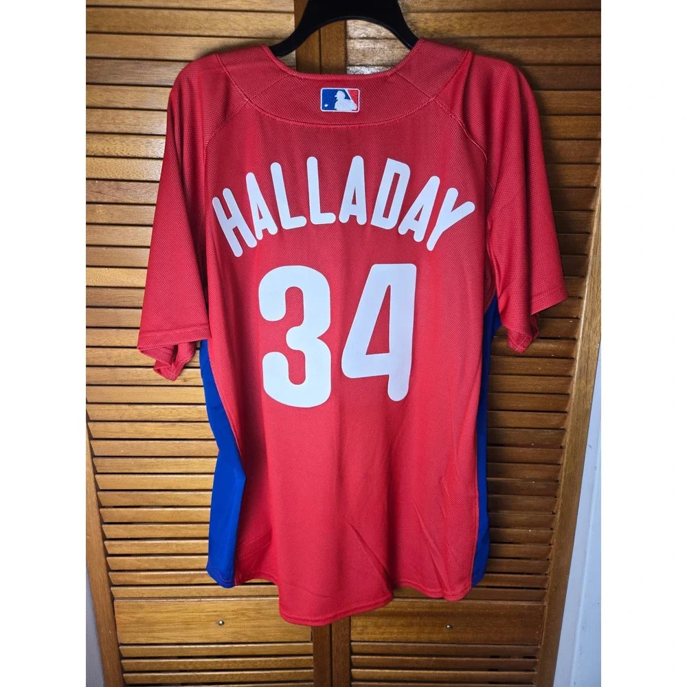 Mitchell & Ness Philadelphia Phillies Roy Halladay 2010 Jersey Mens Large